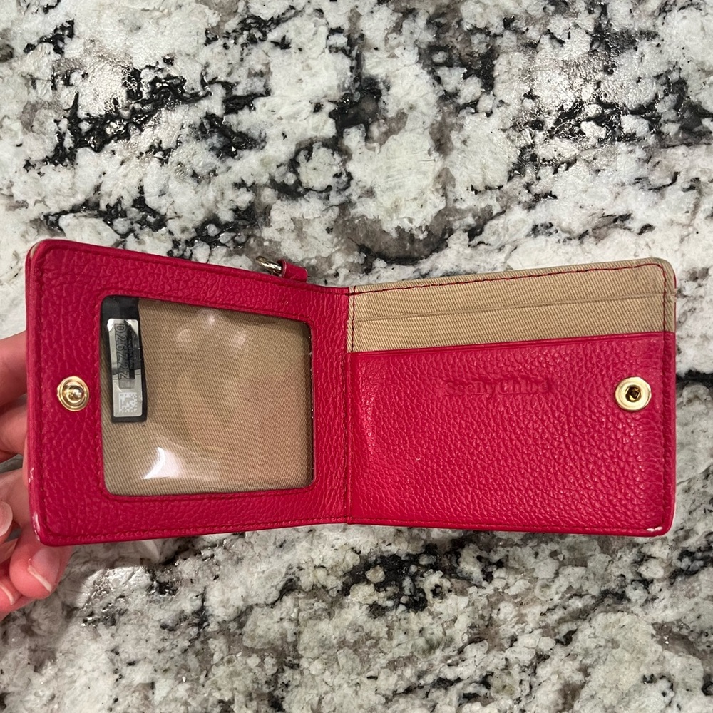 Dark Pink See By Chloe Key Wallet